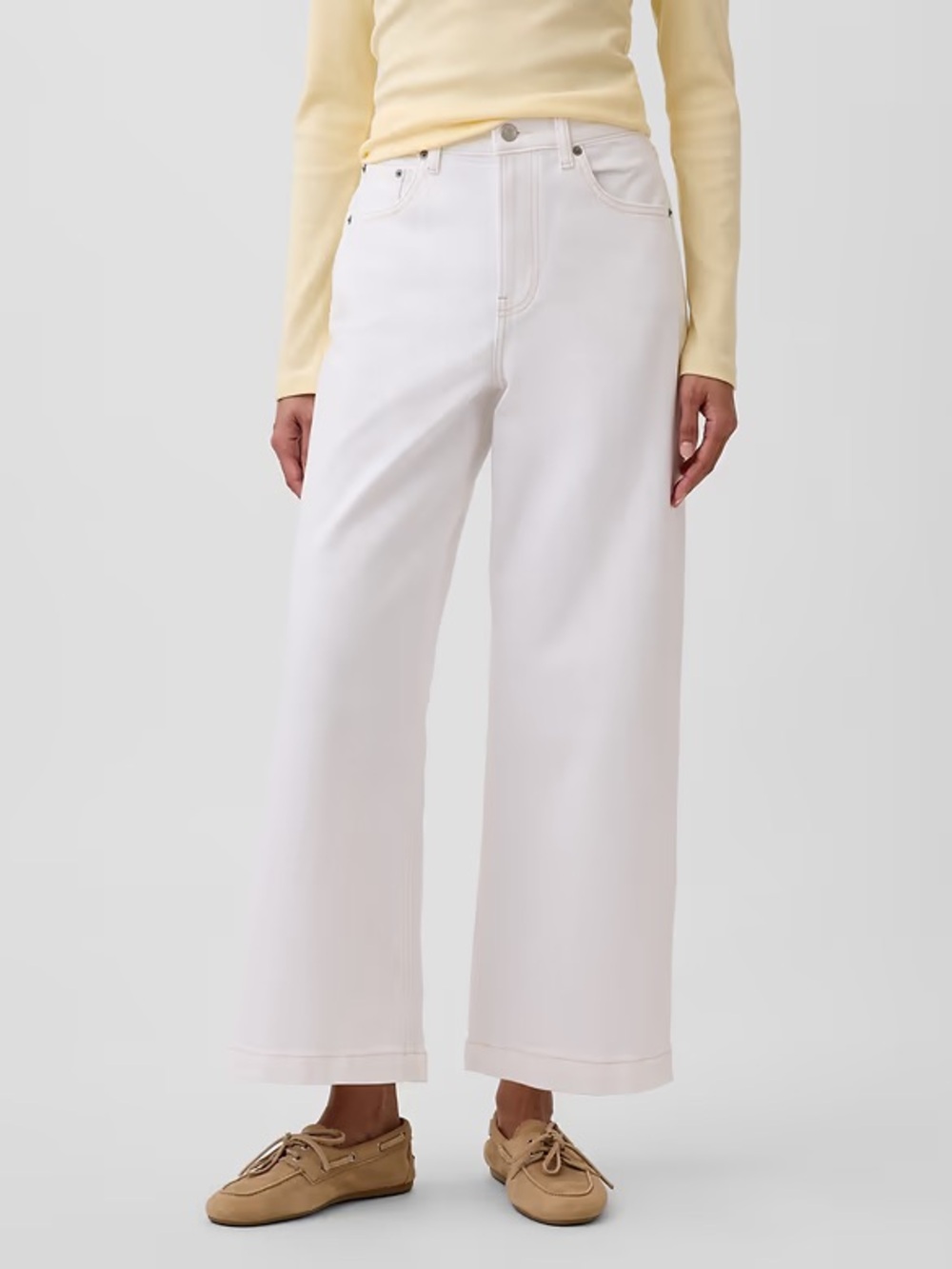 GAP High Rise Stride Ankle Wide Leg Jean